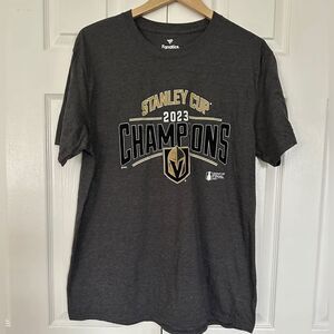 Vegas Golden Knights Shirt 2023 Stanley Cup Champions T-Shirt Size XL • NEW •